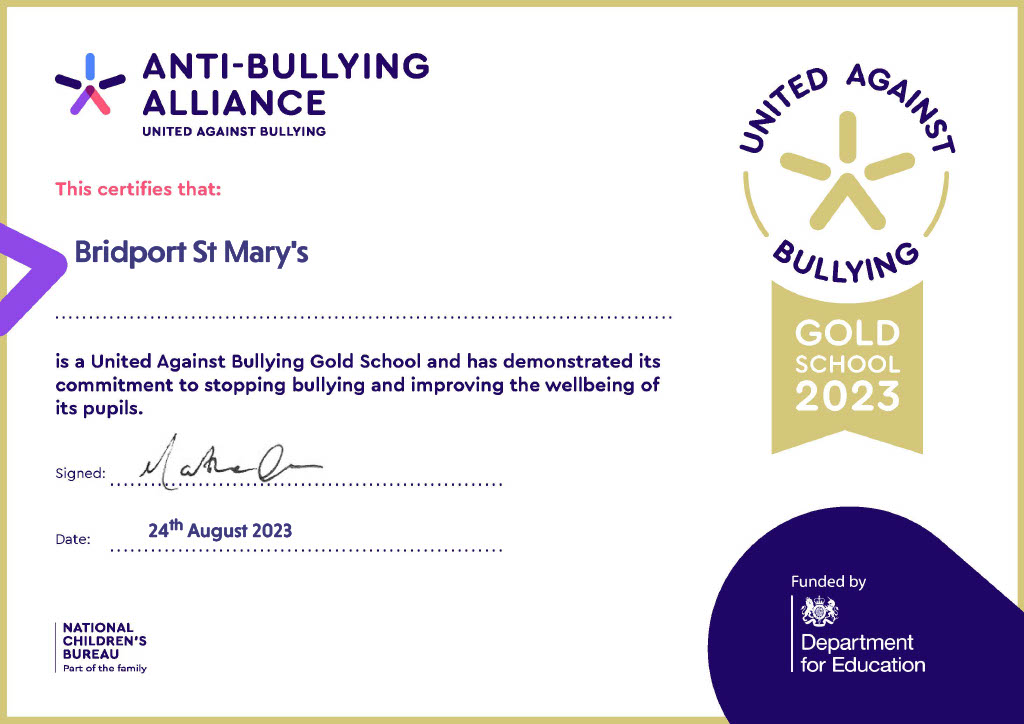 Anti-Bullying Gold